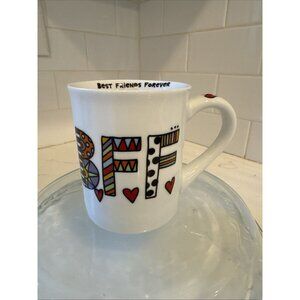 Our Name Is Mud Lorrie Veasey “BFF” Best Friends Forever White Coffee Mug